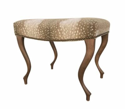 Savannah Khaki Upholstered Stool or Ottoman