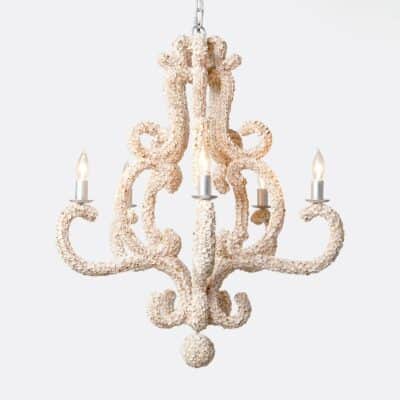Oceana White Shell Chandelier