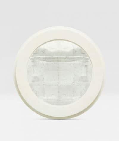 Porthole Faux Raffia Mirror