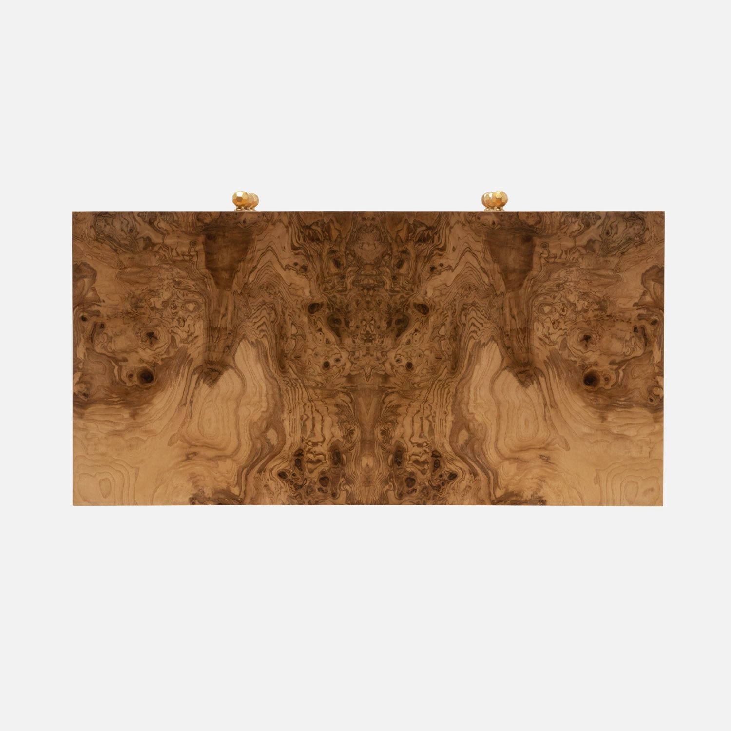 A 36" dresser in olive ash veneer, adorned with brass hardware, presented from a side angle against a white background.