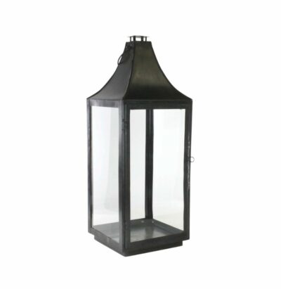 Black Waxed Metal Lanterns