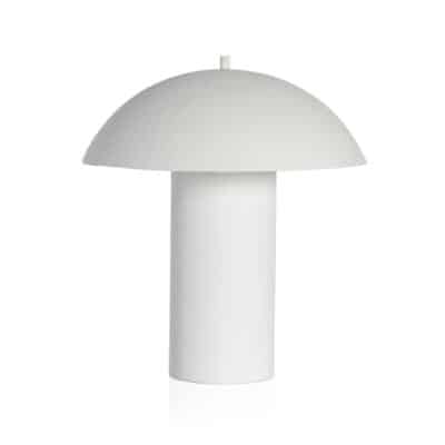 Mushroom Shaped White Plaster Lamp