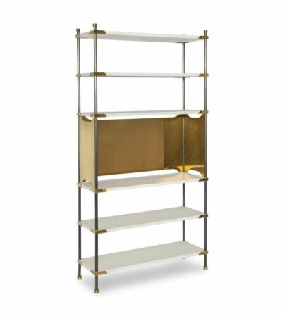 Benson Etagere with Alabaster Cerused Finish
