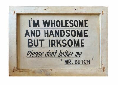 Antique Dog House Sign