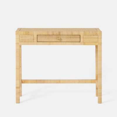 Small Peeled Rattan Console