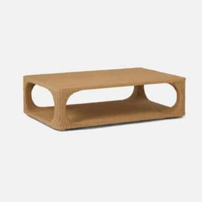 Rectangular Twisted Faux Wicker Coffee Table