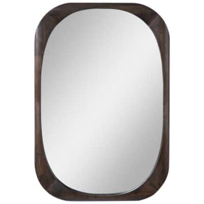 Mid-Century Style Wooden Mirror