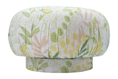Single Vintage Swivel Pouf