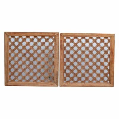 Vintage Chinese Poplar Window Screen