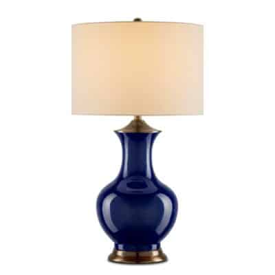 Single Gourd Blue Table Lamp