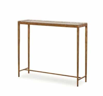 Gold Leaf Brass Console