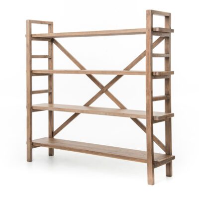 Farmhouse Style Open Shelf Bookcase