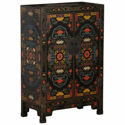 Vintage Korean Hand Painted Cabinet