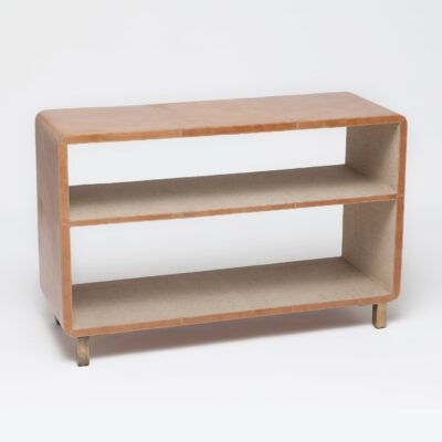 Tedan Low Leather Bookshelf