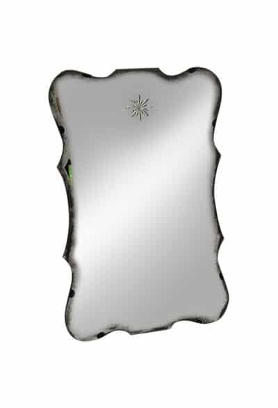 Small Venetian Star Motif Antiqued Mirror