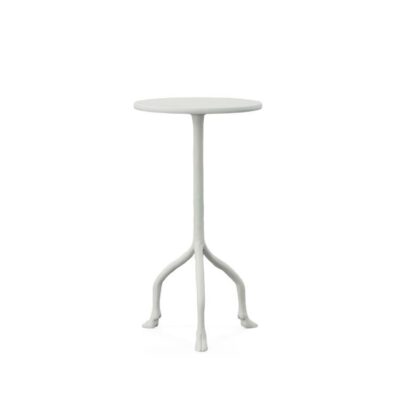 Plaster Drinks Table with Foot Detail