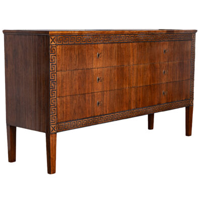 Large Six Drawer Italian Greek Key Dresser