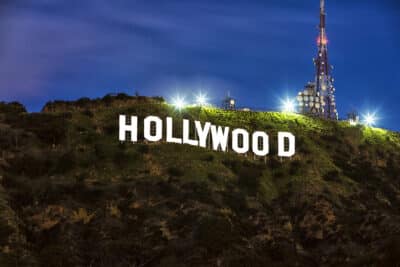 Hollywood Sign at Sunset - Limited Edition Print by LA Photographer Connie Conway, #2 of 12