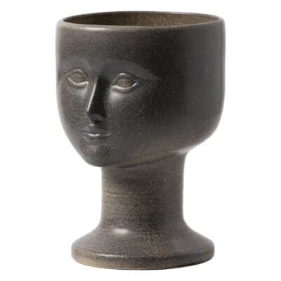 Vintage Ceramic Glazed Head Vase, close-up of Lisa Larson's iconic design from the Varieté series.