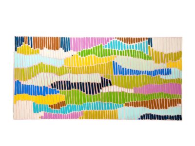 Close-up of Dunes I Original Art by Shelley Marron, featuring vibrant oil on canvas with dynamic color contrasts.