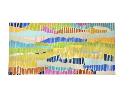 Close-up of Dunes II Original Art, vibrant oil painting on canvas by Shelley Marron featuring dynamic color blocks and brushwork.