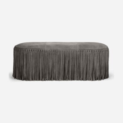 Fringed Suede Benches