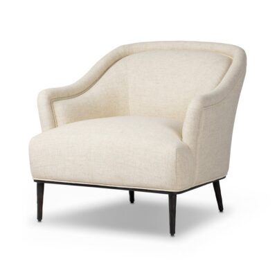 Nole Chair in Cream Performance Fabric
