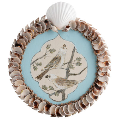 Lyon Shell and Bird Wall Plaque Original Art