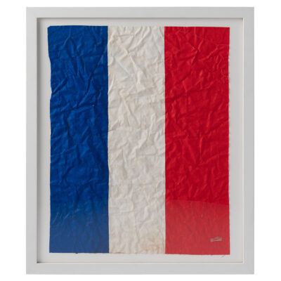 Blue White Red Abstract Nautical Original Art