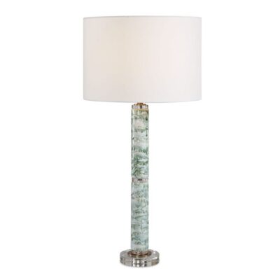 Marbled Glazed Table Lamp