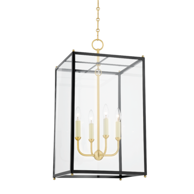Darkest Blue Lantern Pendant Chandelier