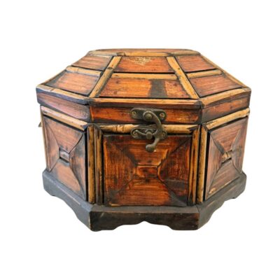 Vintage Octagonal Wood Box