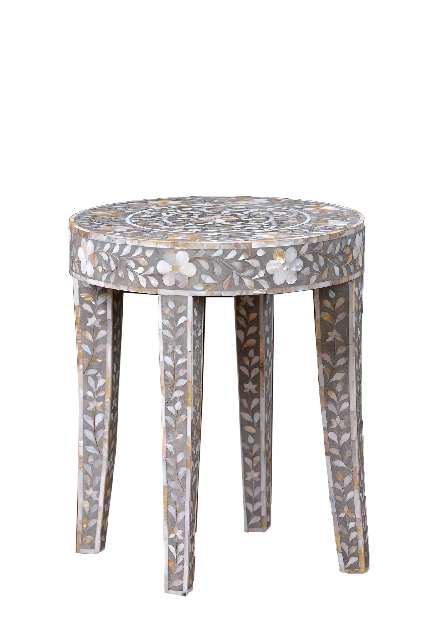 Preema Inlaid Mother of Pearl Side Table